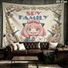Spy Family Wall Tapestry Aesthetic Wall Hanging Printed Fabric Blanket Decorative Tapestries For Bedroom Living Room Home Decor