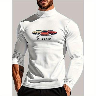 Lightweight & Comfortable, Relaxed Fit, Men's Long Sleeve Tee, Great for Spring Autumn & Daily Wear