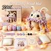 Animal Shaped Hat for Making DIY Earflap Crochet Kit Pattern Hood Soft Yarn Cute Craft