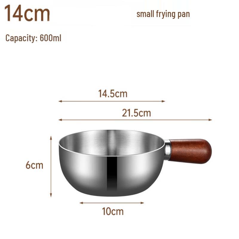 ZISIZ 14 см Нержавеющая сталь 304 Кастрюля для молока и супа 14cm