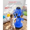 Punching Bag - QPAU - 360° Rotating - Inflatable - Gloves & Pumps Included - Blue