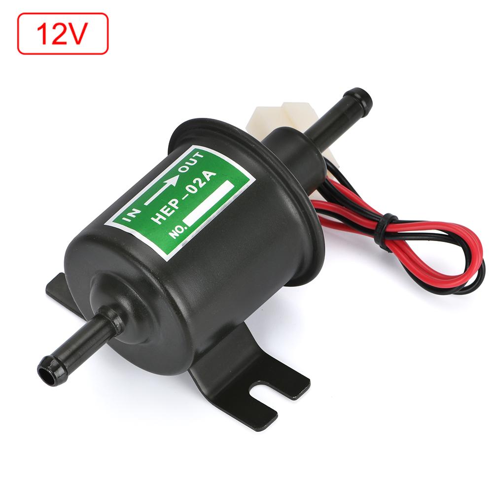 High Quality Low Pressure Universal Diesel Petrol Gasoline Electric Fuel Pump HEP-02A 12V 24V For Car Motorcycle