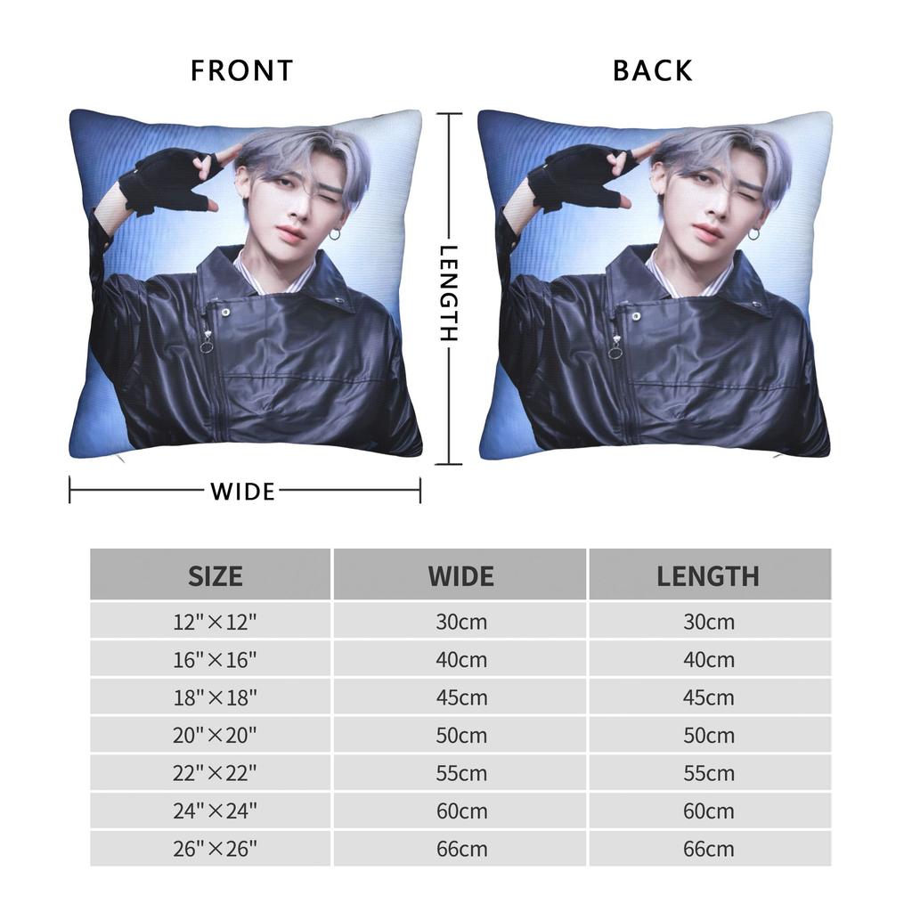RICKY zerobaseone (ZB1) Pillow Case Kawaii Pillow Cover Print Pillowcases For Living Room Sofa