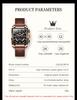 New Olevs 9919 Stone Gifts Waterproof Digital Sports Luxury Genuine Leather Strap Watches Men Wrist Men Japan Quartz Watch