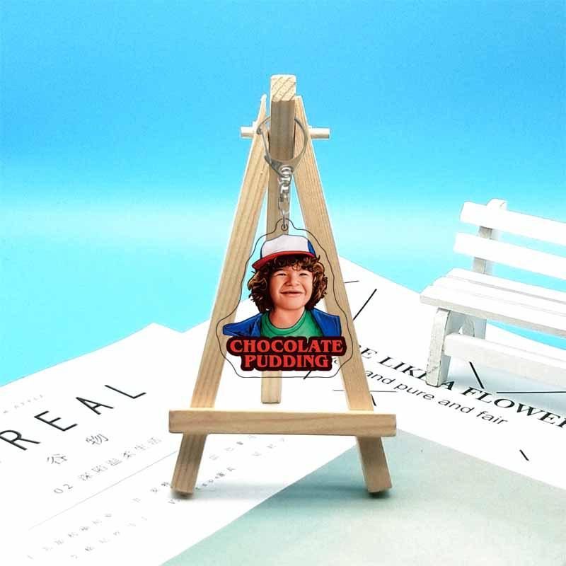 For Stranger Things Mike D'artagnan Eleven Robin Hopper Joyce Acrylic Keychain Custom Cartoons Cute Backpack Accessories Gift