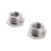 2x Stainless Reduce O2 Sensor Port Bungs Plug Adapters 18mm-12mm For Harley Easy To Install