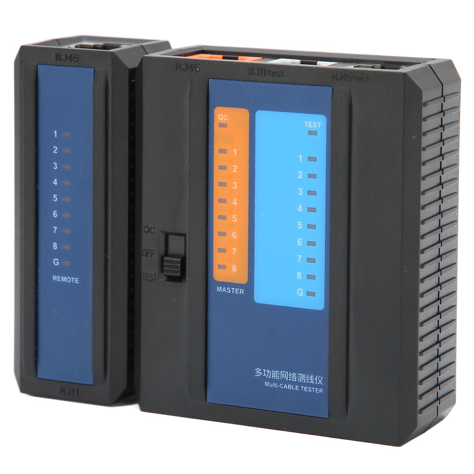 

RJ45 Network Cable Tester Multipurpose Network Cable Tester Tool for RJ45 RJ11 RJ12 CAT5 CAT6 CAT7 CAT8