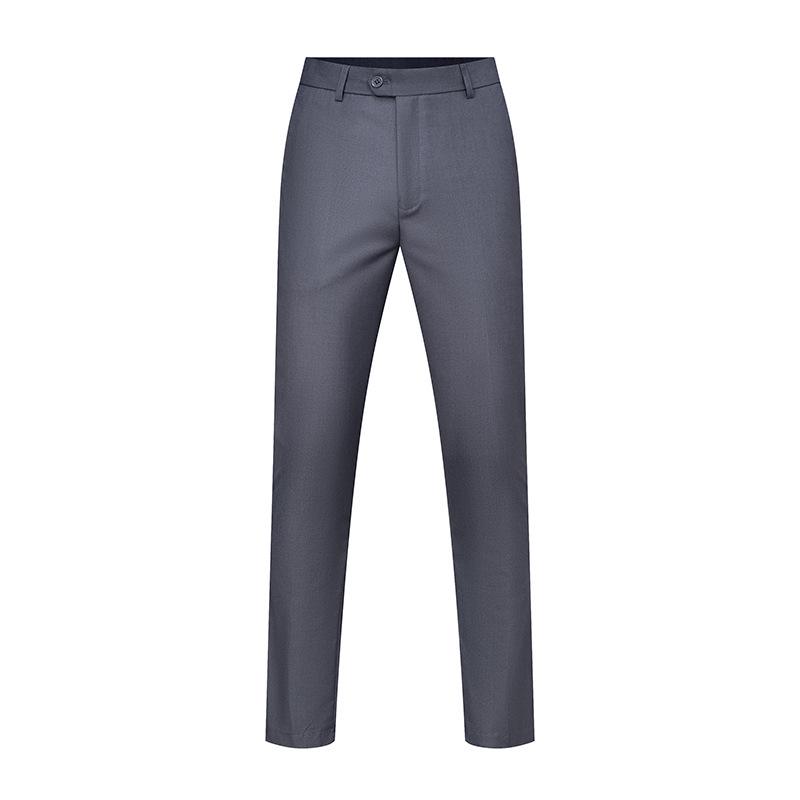 Men's Slim Fit Straight Leg Casual Suit Trousers - Spring/Autumn Business Fashion.