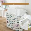 Printed Storage Laundry Basket Waterproof, Dust-proof Cotton and Linen, Hamper Socks, Clothes Bucket, Organizer Pouch, Household