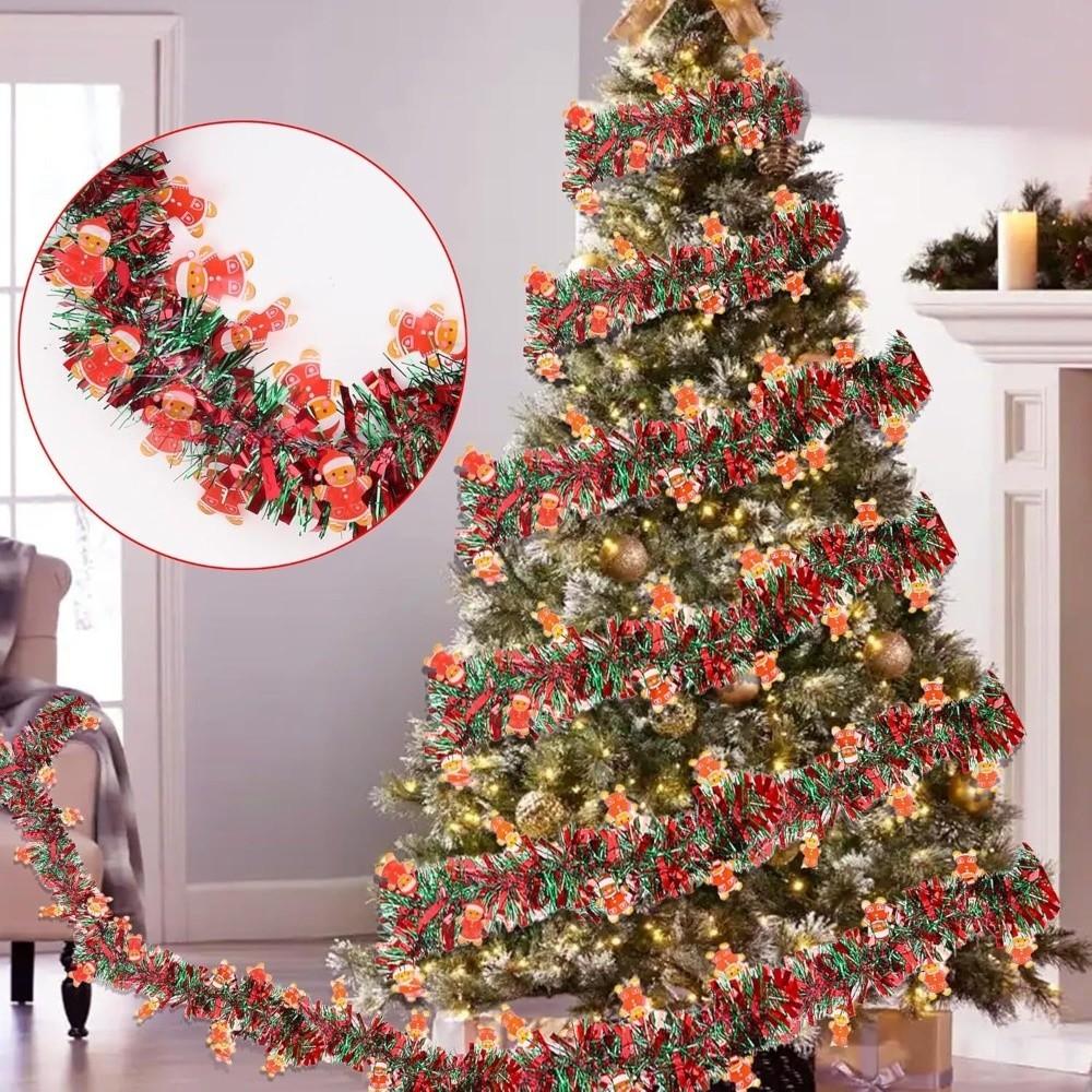 Colorful Christmas Decorations Strip Red Green Xmas Tree Charm  Wedding Party Decoration Supplies