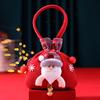 Christmas Gift Bags with Drawstring Design Cute Cartoon Packaging Tote Bag for Festive Party Decoration