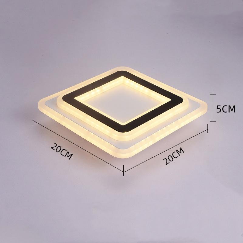 

Современный светодиодный потолочный светильник, люстра, лампа для коридора, звезда, лампа для гостиной, спальни 15W Square Exposed теплый белый