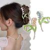 Metal Twist Hair Clip Premium Lily of the Valley 2 Colors