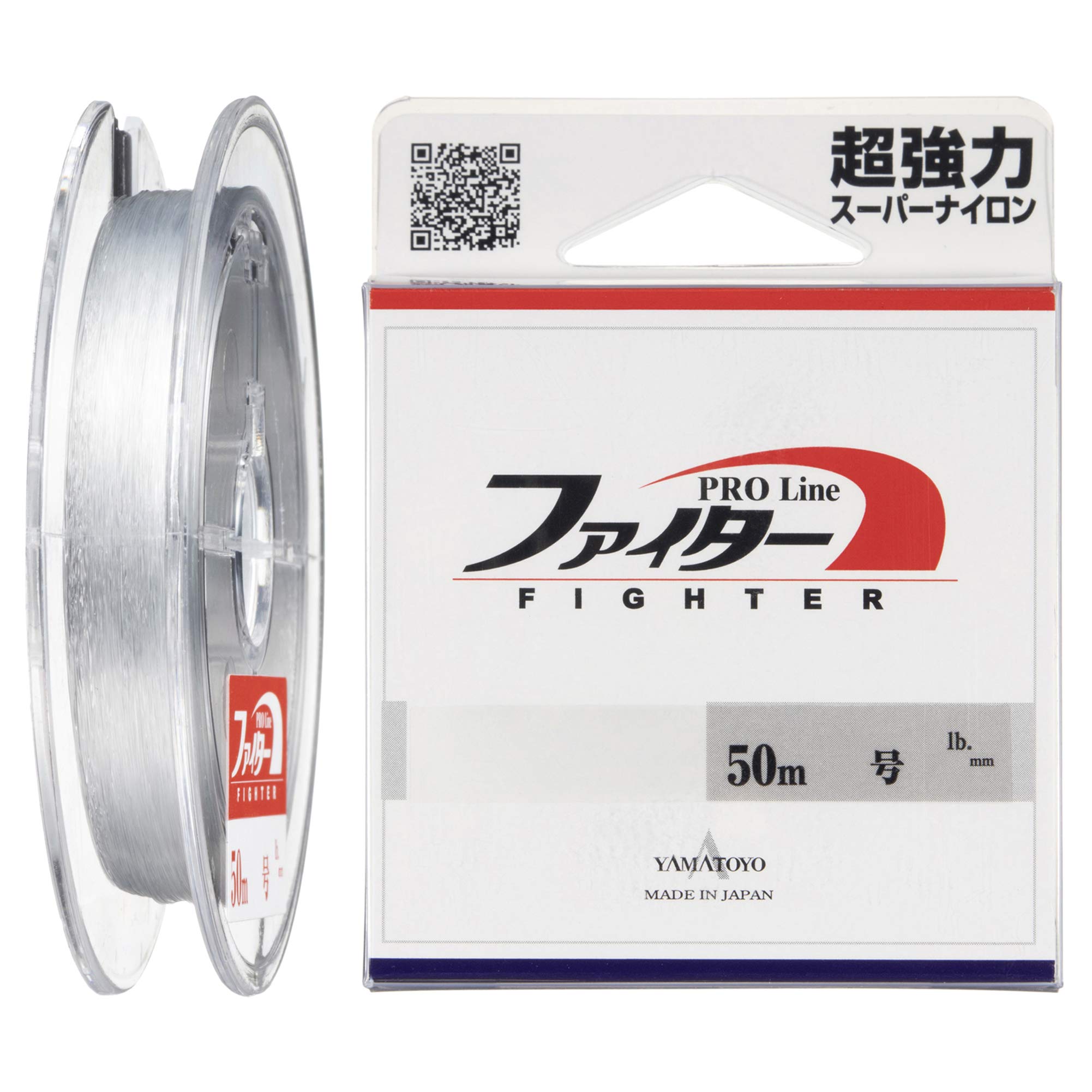 

Yamatoyo Fighter Nylon Leader Line Size 24 Clear 50m, (80lb),