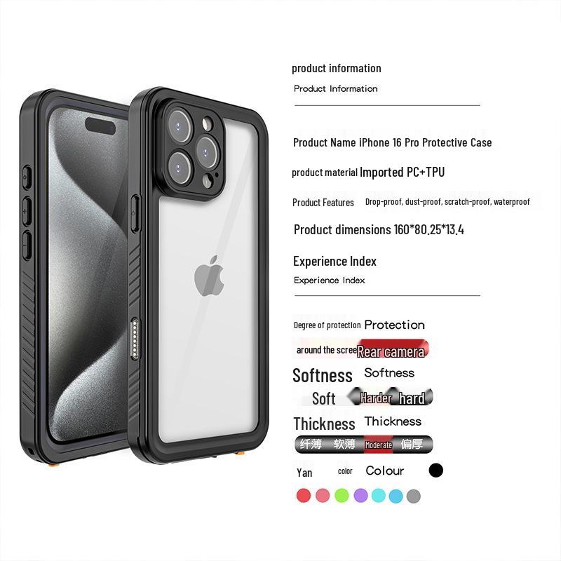 iPhone 16 Pro Max Waterproof & Shockproof Red Pepper Case