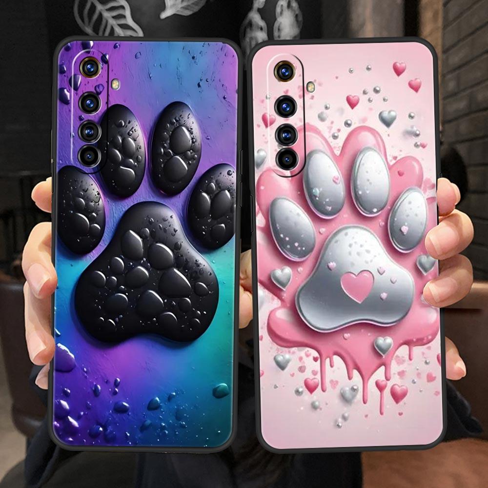 Og Paw Print Aesthetics Case For Realme C67 C63 C55 C53 C35 C25 C21 GT 2 3 5 6 10 11 12 13 Pro Plus 5G Soft TPU Phone Cover Bags