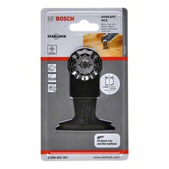 Lame de scie oscillante - bosch - aii 65 apc - 65 mm - starlock snap-in - curved-tec