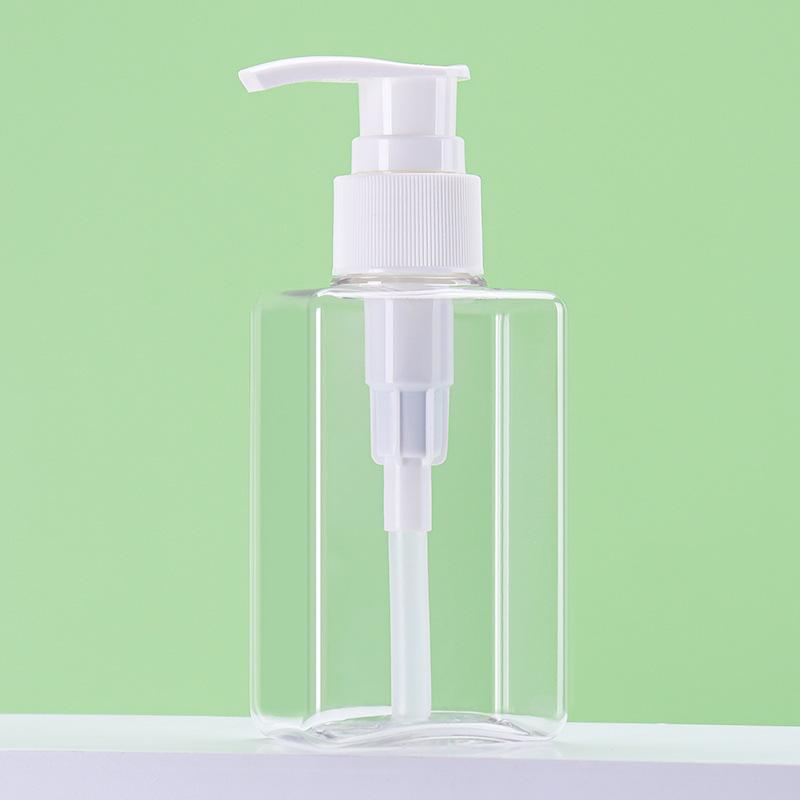 

100ml Black Square PET Bottle for Lotion, Shampoo, Facial Cleanser, and Hand Sanitizer