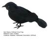 Halloween Black Crow Decoration Realistic Feathered Crow Prop Artificial Fake Raven Birds for Yard Tree Garden Patio Indoor Outdoor