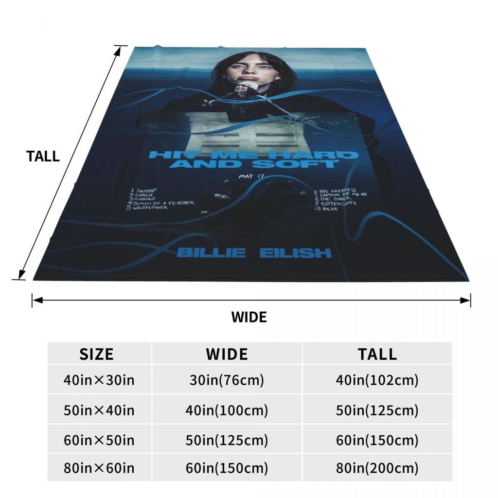 Hit Me Hard And Soft Merch Deka Billies Fleece Přehoz na postel Útulný Super Měkký pro Auto Přikrývka