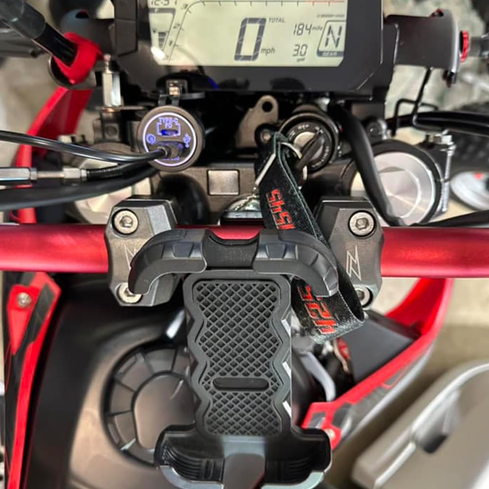 USB Power Kit (2 Port Type/Type-C / USB) Compatible with Honda CRF250L/(S) MD47 2021-