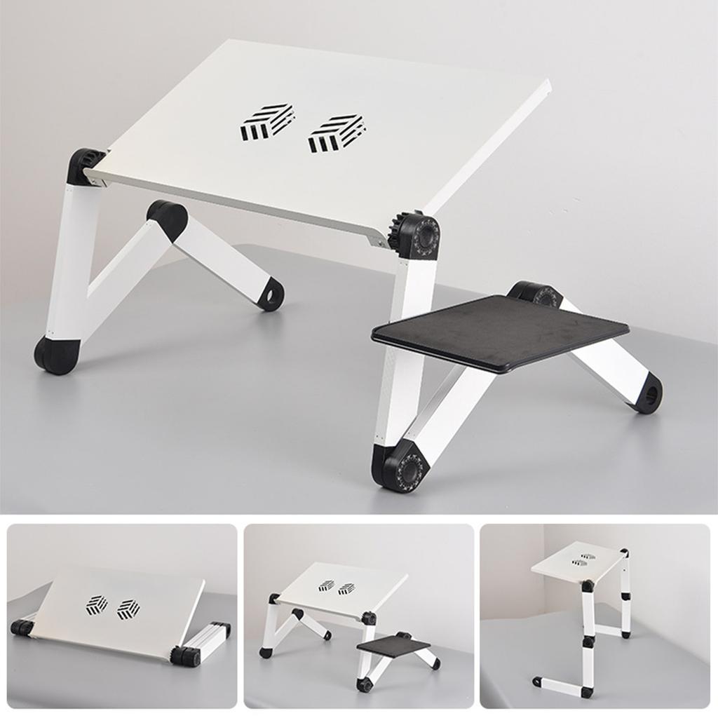 Bærbar PC-stativ Ergonomisk Justerbart Sammenleggbart Notatbok-PC Riser for Hjemmekontor Reise 3 Sammenleggbart