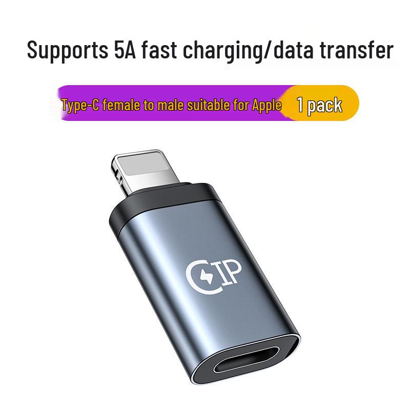 Apple to Type-C Charging Cable Adapter - Lightning Female Connector