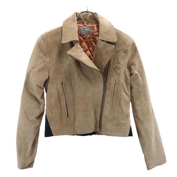 

KENZO Filling: Pig leather leather jacket F beige genuine leather Women Used