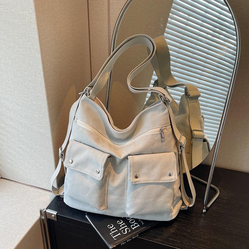 Tote Bag, Large-capacity Commuting Single-shoulder Hand-carry Crossbody Bag, Student Class Backpack