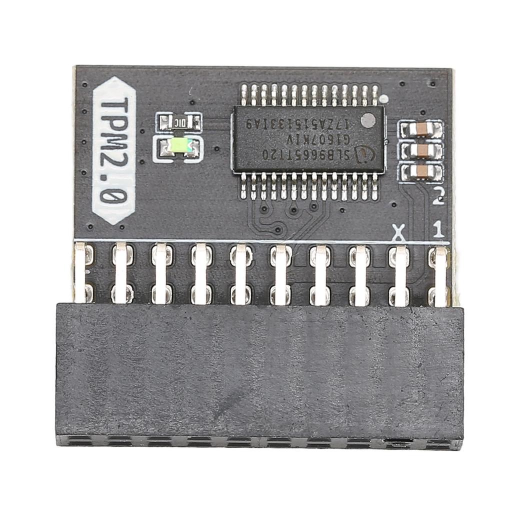 TPM 2.0 Encryption Security Module 20pin Strong Encryption TPM Processor Black TPM Module System Components for LPC PC