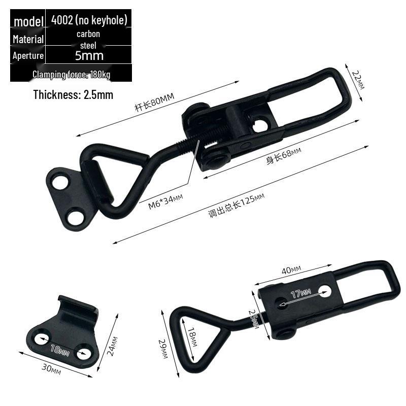 Adjustable 304 Stainless Steel Door Bolt Latch Toggle Fixture