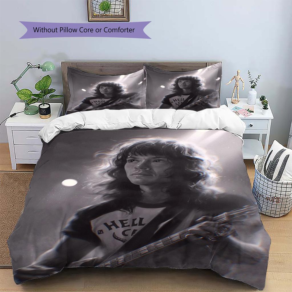 Cartoon Pattern Bedding Quilt Set Quilt Cover Pillowcase Home Decoration Birthday Gift (1 * Duvet Cover + 2 * Pillowcase, Without Core)