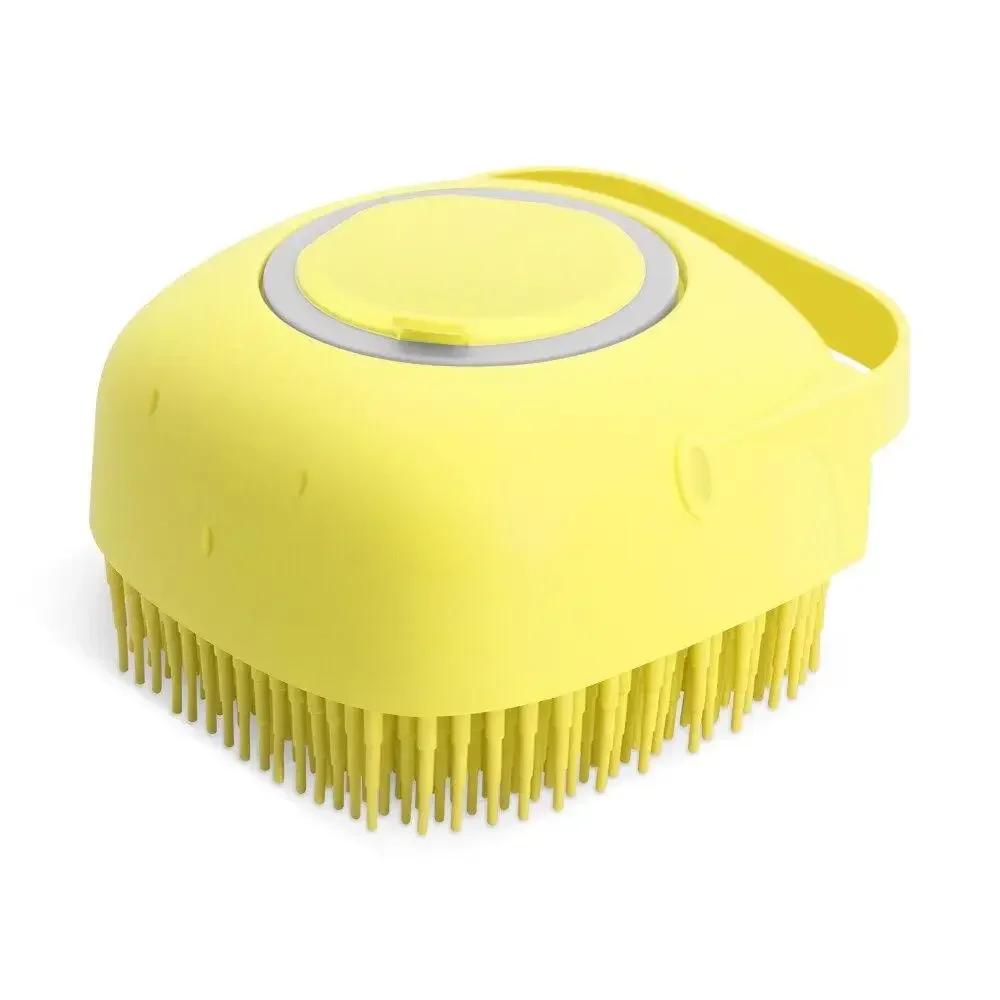 Pet Pets Dog Cats Silicone Massager Dogs Tools Bath Grooming Soft Comb Brush Accessories Cleaning Supplies Products Home Garden