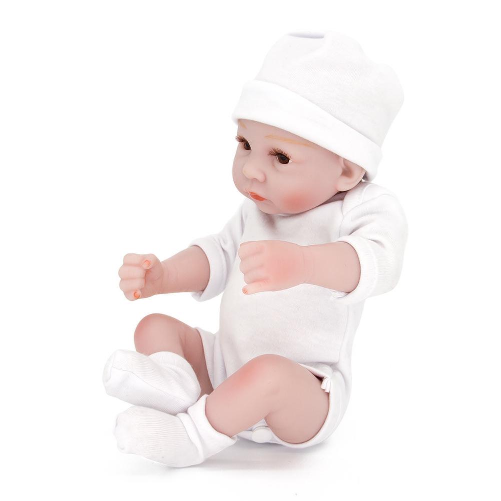 28 cm 11 tommer vinyl Leketøy Reborn Rebirth dukke Lukket øye simulering for barn Bursdag Julegaver ledsaget av leker