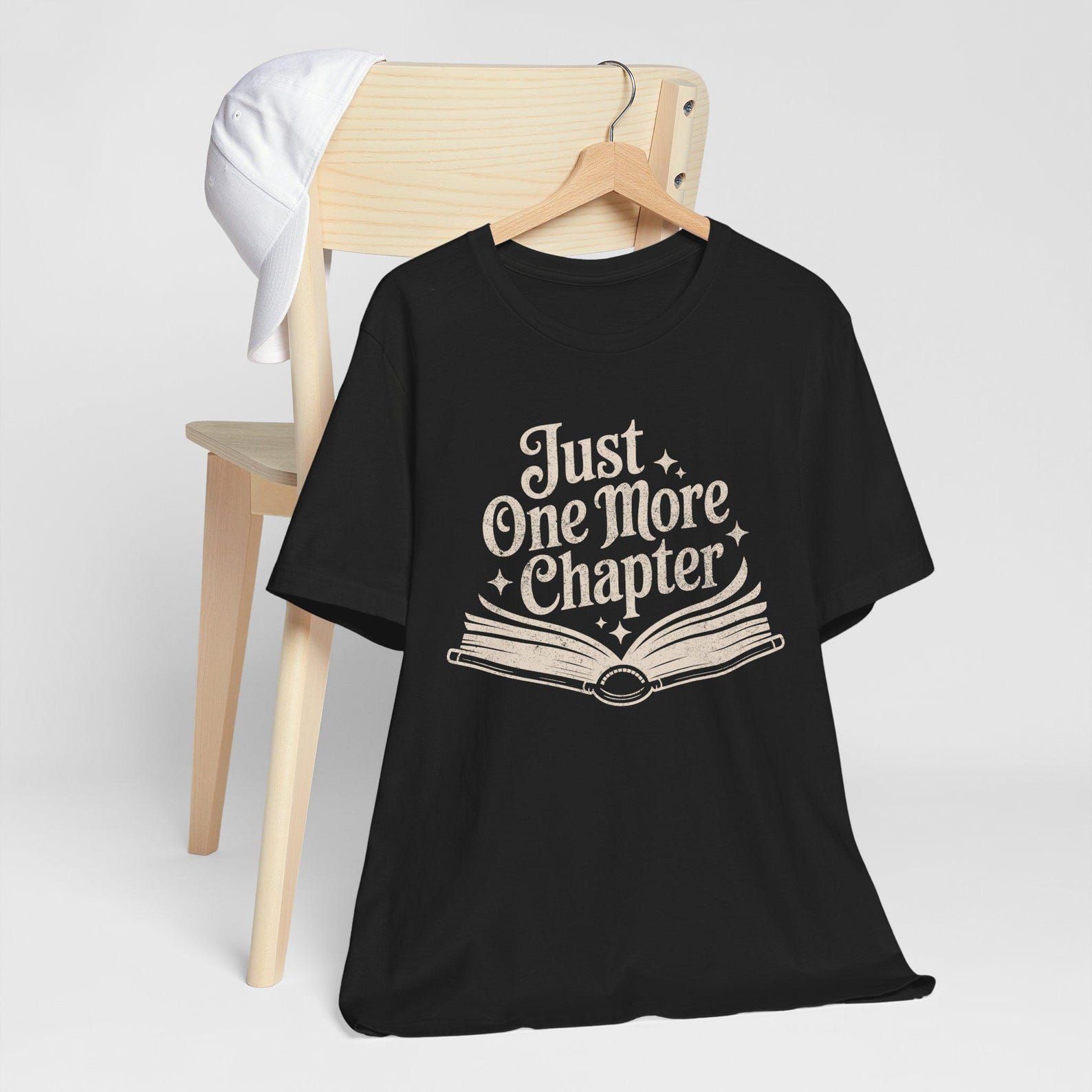 Just One More Chapter Shirt, Book Lover Gift, Bookworm Tee, Cozy Reading Apparel, Fall Book Club, Cottagecore, Bookish Shirt S