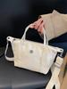 Classic Nylon Tote Bag For Women With Zipper Closure For Daily Use
