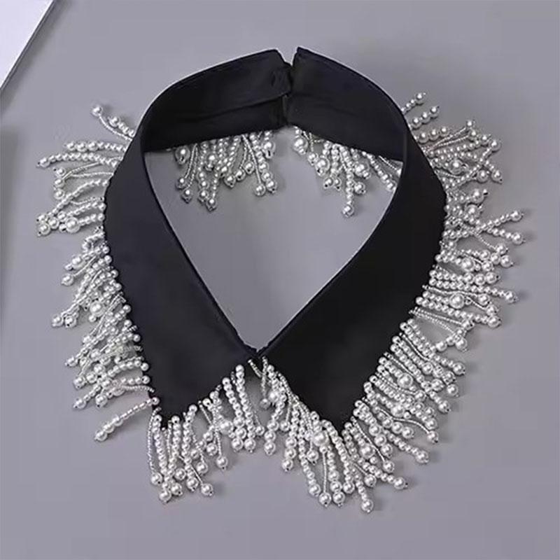 Pearl Women Shirt False Collars Crystal Removable Collar For Women Necklace Fake Collar Detachable Diamond Lacklace Nep Kraagie