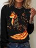European and American Clothing Round Neck Long Sleeve Casual Loose Top Bottoming Long Sleeve T-shirt