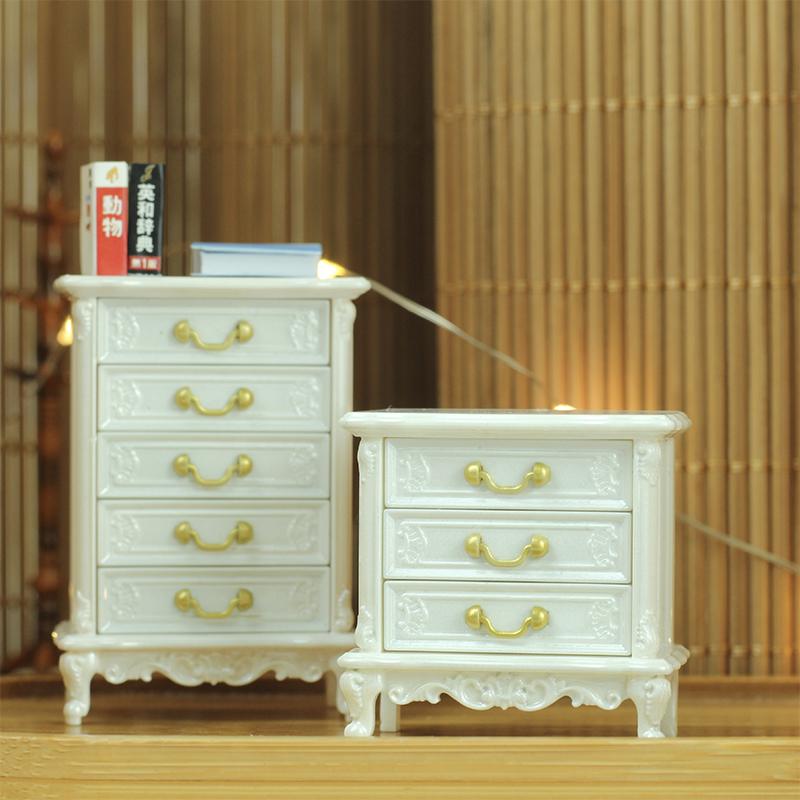 

1Pc Dollhouse Furniture Ornaments Mini European Style Retro Cabinet Model