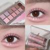 12-Farben Niedrig-Sättigung Matte Lidschattenpalette Tee Aprikose Erdtöne Langanhaltendes Komplett-Matte Augen-Make-up für den täglichen Gebrauch