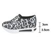 Fashion Leopard Print Casual Sports Shoes for Women Thick Bottom Slip-On Platform Sneakers Woman Lightweight Height Increasing Sneakers