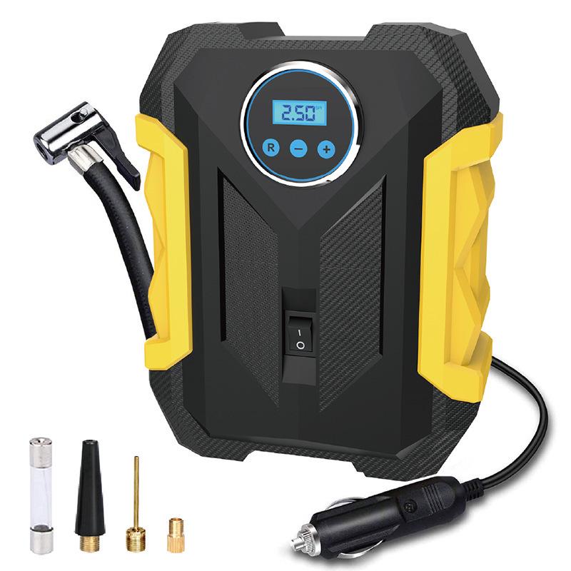 Portable Electric Tire Inflator with Light - Digital Display Pointer Style