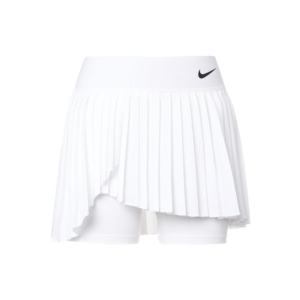 Nike Court Dri-FIT Advantage Solid Logo Elastic Tennis Skirt Women Bottoms White DR6850-100