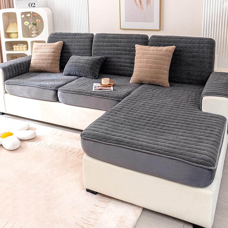 

Чехол для дивана, универсальная подушка для дивана, зимний плюшевый чехол для дивана, утолщенная нескользящая подушка для дивана 60*60cm