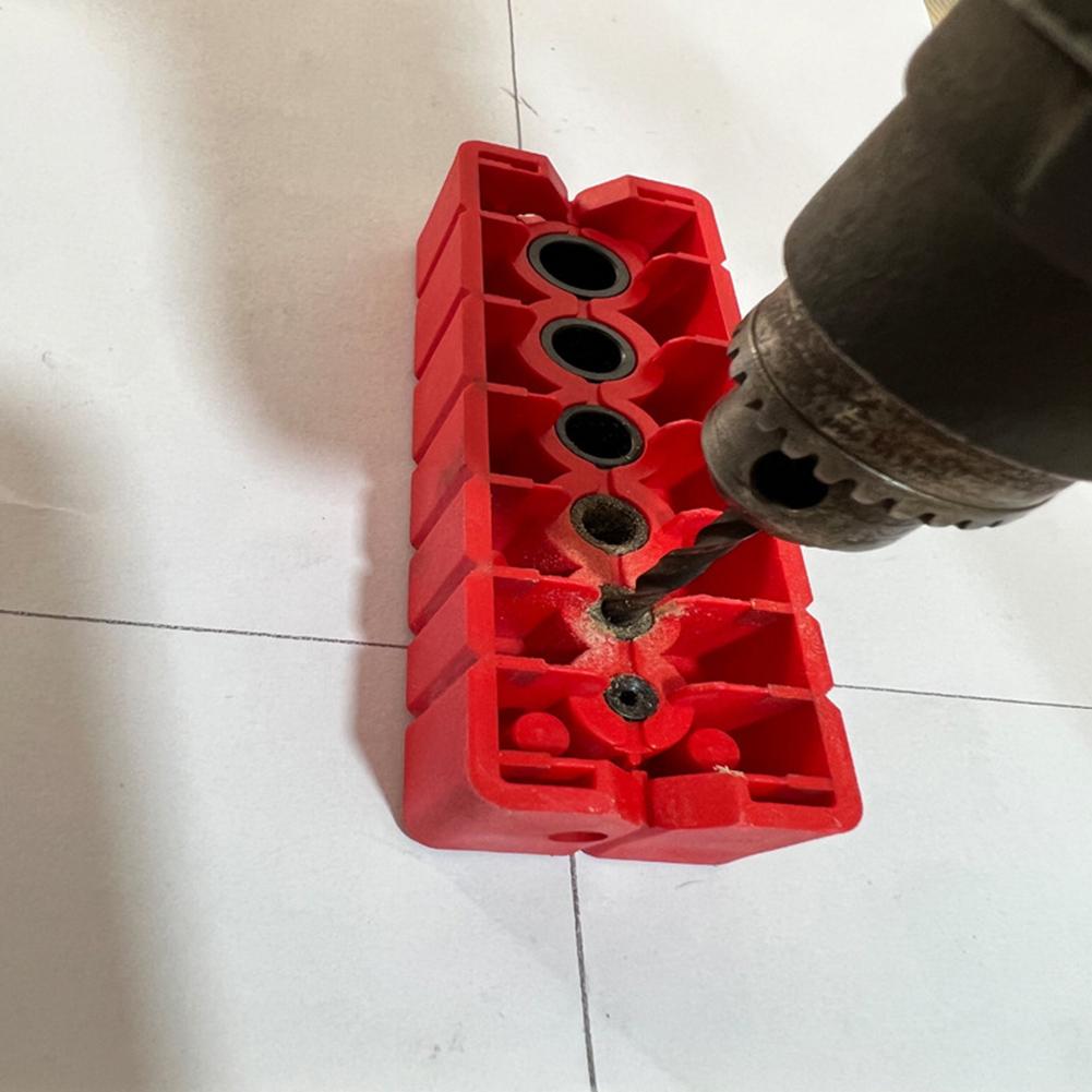 Pocket Punch Locator Self-Centering Vertical Drilling Guide Hole Puncher Precise Positioner Woodworking Positioning Tool