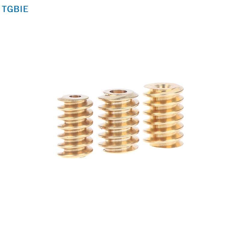 [TL][Y]1PCS 0.5 Modulus 1.98mm/2.28mm/ 2.98mm Aperture Hole Diameter Single-head Copper Worm Gear Matching 2mm/2.3mm/3mm Shaft