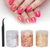 3pcs Imitation Gold Foil Flakes Glitter Nail Copper Leaf DIY Manicure Silver Foil Paper