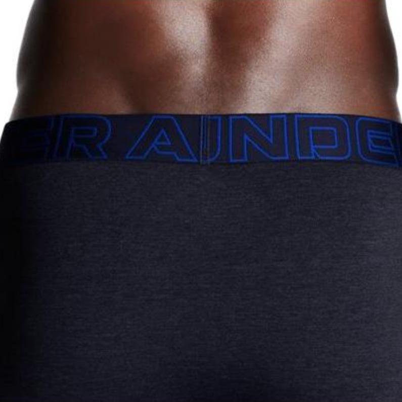 Under Armour Low Rise Elastic Letter Logo Slim Fit Straight Leg Boxer Briefs 3 Pack Men Underwear 1387425-410