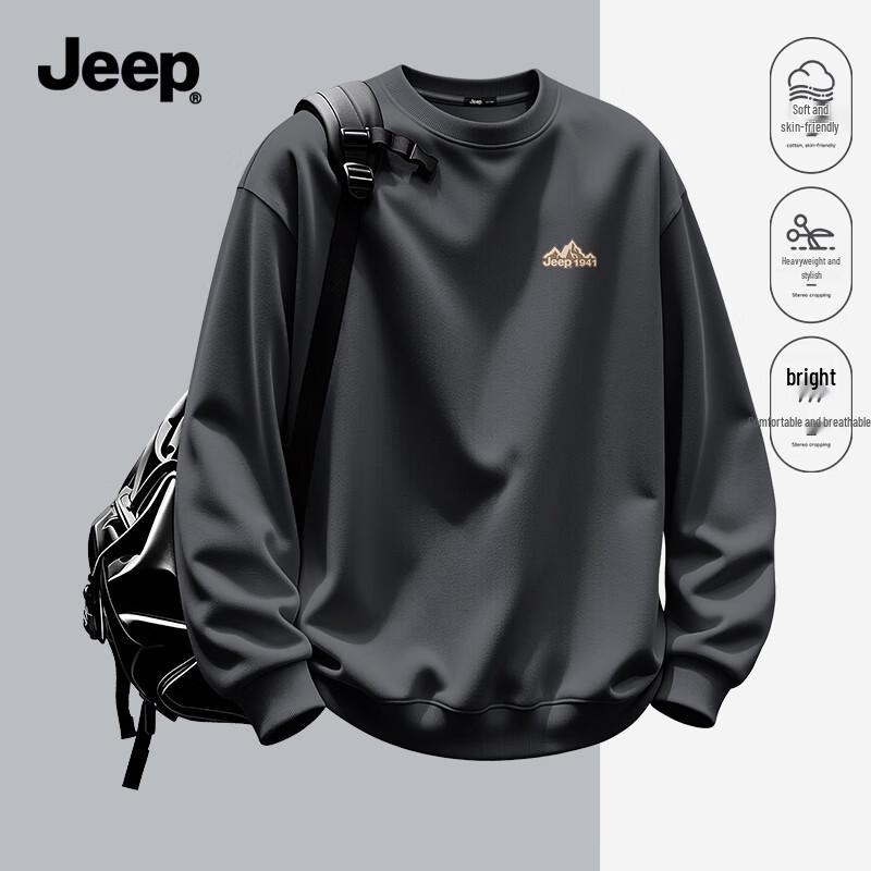 JEEP Men's Heavyweight Crewneck Sweatshirt