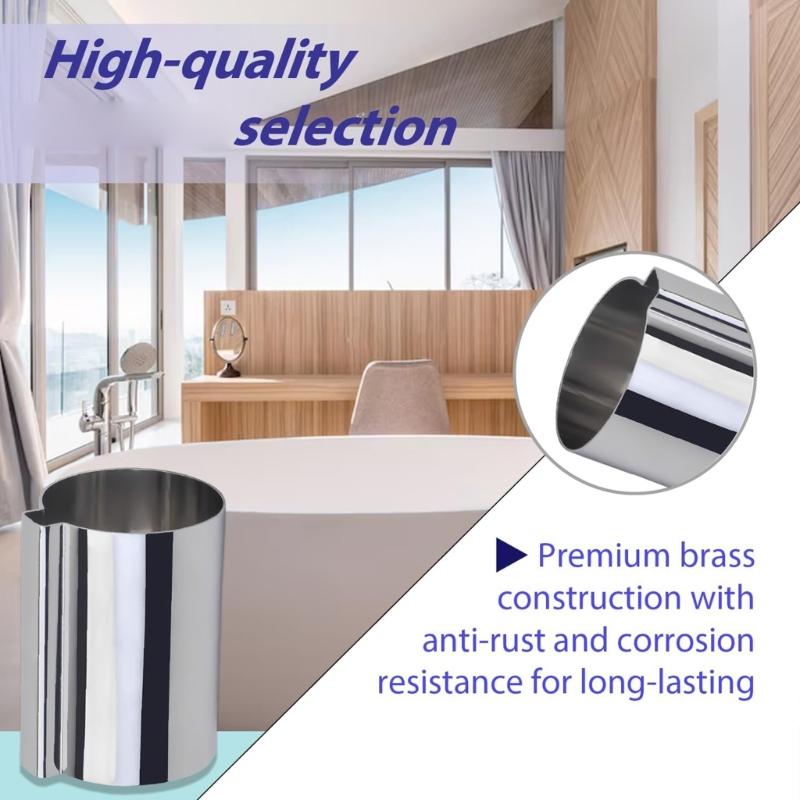 10089 133212 133212 Stop Tube Shower Bath Handle Replacement Tube Bathroom Fitting for Single Handle Tub and Shower Easy